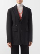 Mm6 Maison Margiela - Oversized Single-breasted Blazer - Womens - Black