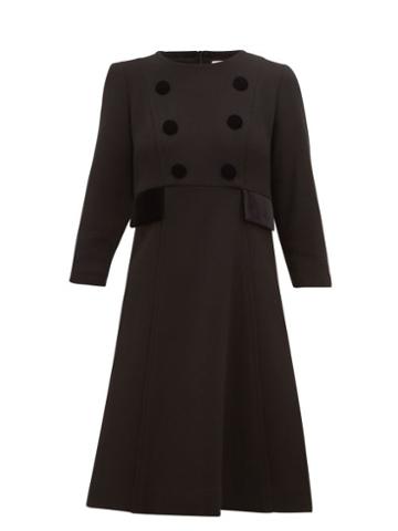 Matchesfashion.com Goat - Isme Wool Crepe Dress - Womens - Black