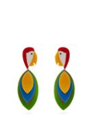 Matchesfashion.com Wai Wai - X Betina De Luca Arara Parrot Earrings - Womens - Multi