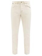 Tom Ford - Twill Slim-leg Trousers - Mens - Cream