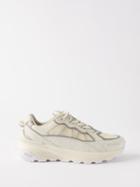 Moncler - Lite Runner Leather Trainers - Mens - White