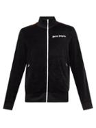 Palm Angels - Rainbow-stripe Cotton-blend Velour Track Jacket - Mens - Black