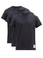 Jil Sander - Pack Of Three Cotton-jersey T-shirts - Mens - Blue