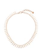 Matchesfashion.com Shay - Dot Dash Diamond & 18kt Rose Gold Necklace - Womens - Crystal