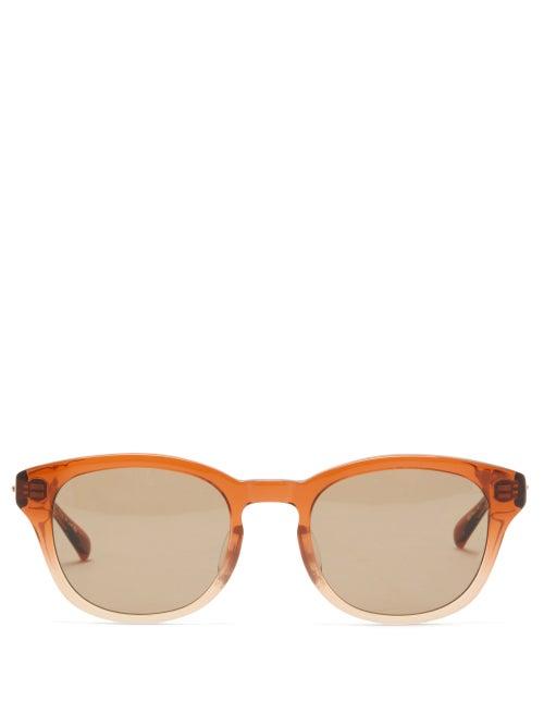 Matchesfashion.com 817 Blanc Lnt - Square Acetate Sunglasses - Mens - Beige