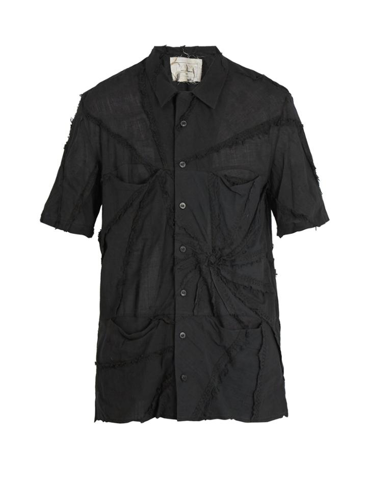 By Walid Patchwork Cotton-voile Shirt