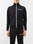 Palm Angels - Logo-print Jersey Track Jacket - Mens - Black White