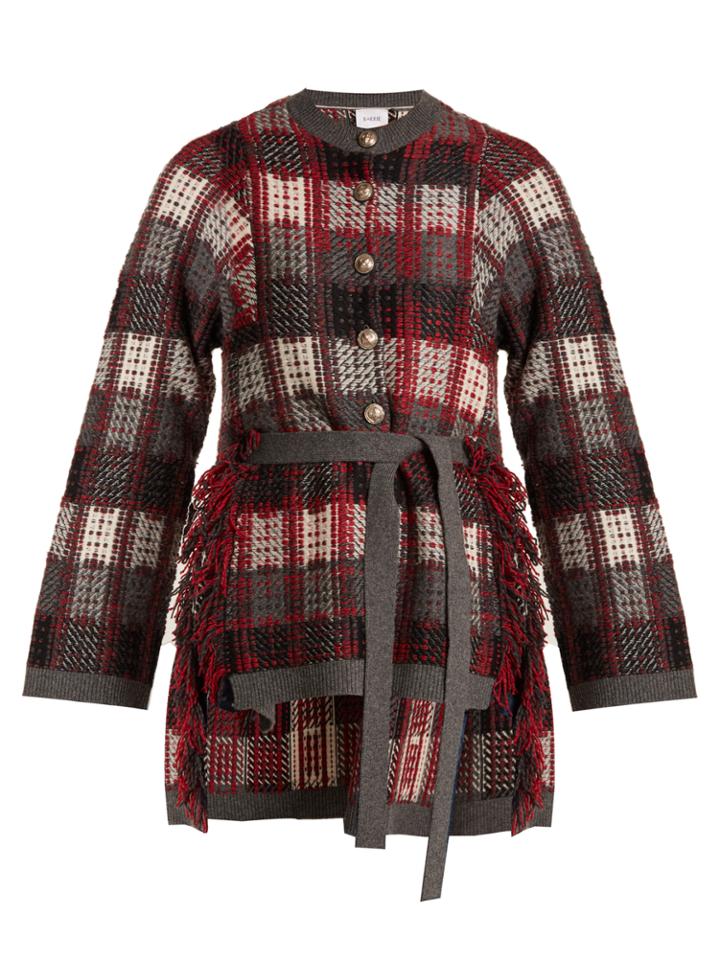 Barrie Tweed Tartan Cashmere Cardigan