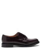 Matchesfashion.com Church's - Shannon 2 Lace Up Leather Derby Shoes - Womens - Burgundy