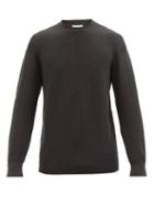 Lemaire - Crew-neck Merino-blend Sweater - Mens - Dark Grey