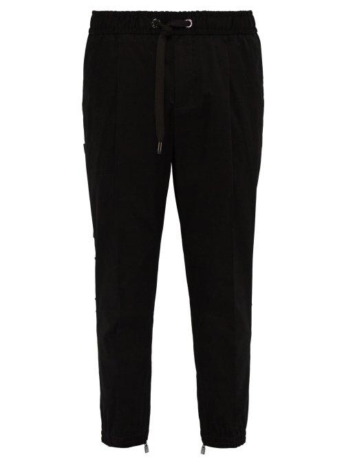 Matchesfashion.com Dolce & Gabbana - 3d Logo Panel Tailored Track Pants - Mens - Black