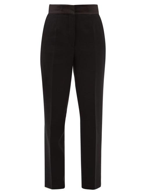Matchesfashion.com Etro - Torbay High Rise Wool Tapered Trousers - Womens - Black
