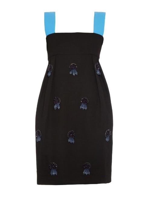 Mother Of Pearl Saffron Embellished Piqu Dress
