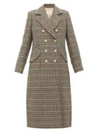 Matchesfashion.com Rebecca Taylor - Double Breasted Houndstooth Wool Blend Coat - Womens - Beige Multi