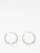 Saint Laurent - Small Hoop Earrings - Womens - Silver
