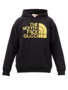 Gucci - X The North Face Cotton-jersey Hooded Sweatshirt - Mens - Black Yellow
