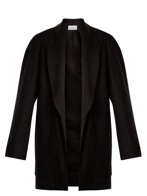 Matchesfashion.com Raey - Shawl Collar Wool Tux Jacket - Womens - Black