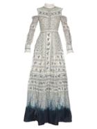 Erdem Sabine Hill Garden-print Gown