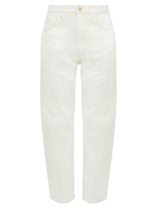 Matchesfashion.com Ssone - Yarrow High Rise Straight Leg Jeans - Womens - Ivory