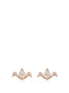 Raphaele Canot Deco Rocks Diamond & Pink-gold Earrings
