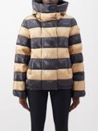 Goldbergh - Dazzle Hooded Down Ski Jacket - Womens - Gold Black