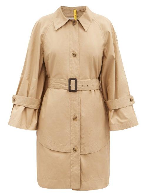 Matchesfashion.com 1 Moncler Jw Anderson - Dungeness Layered-hem Cotton Trench Coat - Womens - Beige