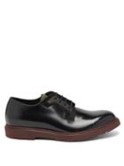 Matchesfashion.com Paul Smith - Mac Patent-leather Derby Shoes - Mens - Black Burgundy