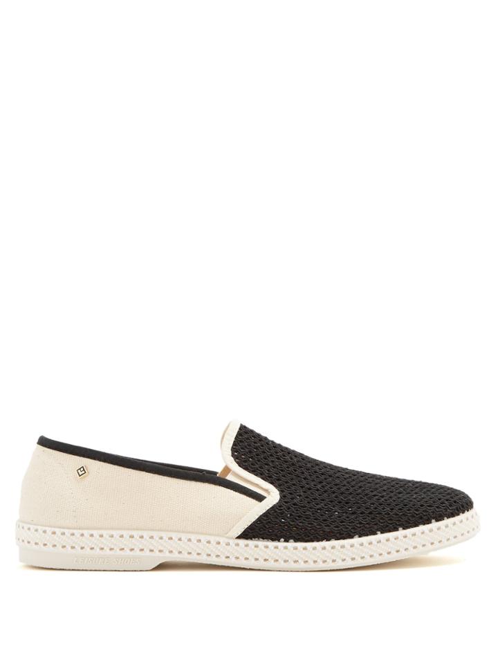 Rivieras Tour Du Monde Slip-on Canvas Loafers