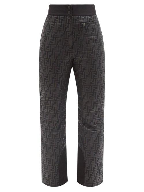 Fendi - Ff-print Technical Nylon-blend Ski Trousers - Womens - Black
