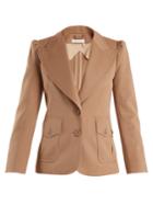 Chloé Peak-lapel Single-breasted Wool-blend Jacket