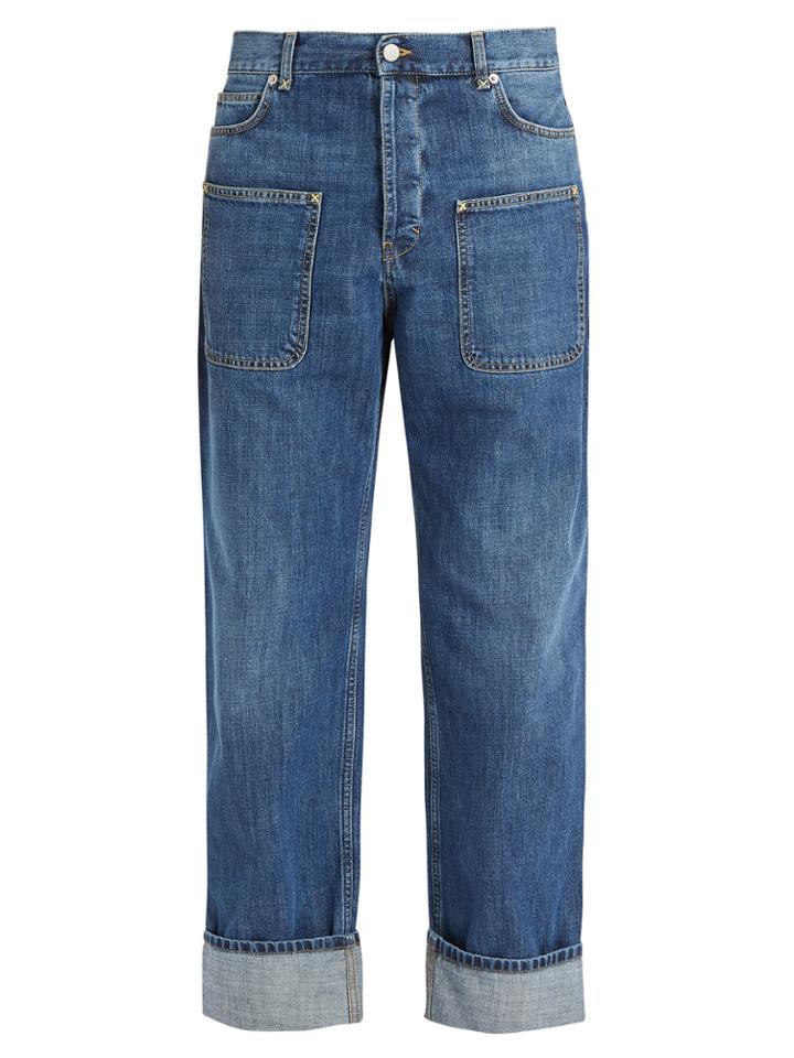 Jw Anderson Pocket-detail Mid-rise Wide-leg Jeans