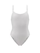 Matchesfashion.com Jade Swim - Trophy Low-back Swimsuit - Womens - Silver