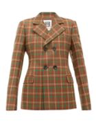 Matchesfashion.com Connolly - Double-breasted Checked Wool Blazer - Womens - Brown Multi