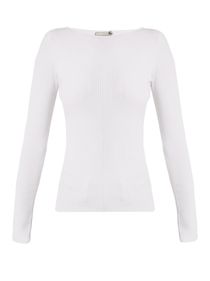 Vince Boat-neck Ribbed-knit Top