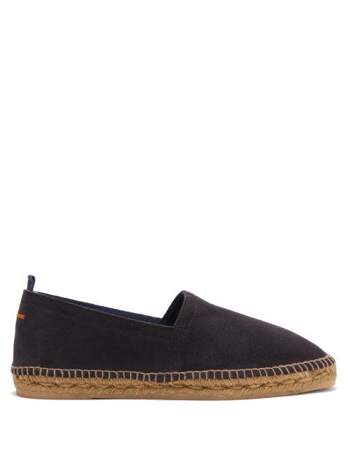 Castaer - Pablo Suede Espadrilles - Mens - Navy