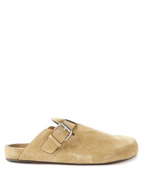 Isabel Marant - Mirvinh Suede Backless Loafers - Mens - Beige