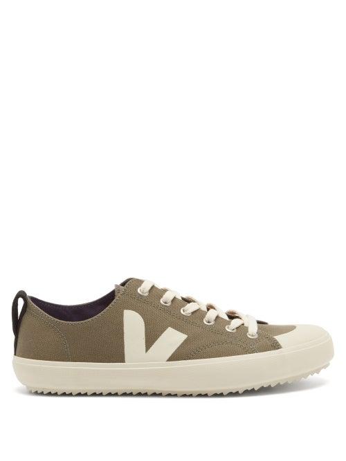 Matchesfashion.com Veja - Nova V-logo Canvas Trainers - Womens - Khaki White
