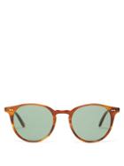 Matchesfashion.com Garrett Leight - Clune Round Acetate Sunglasses - Womens - Tortoiseshell