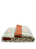 Lisa Corti - Leopard-stripe Cotton Throw - Womens - Cream Multi
