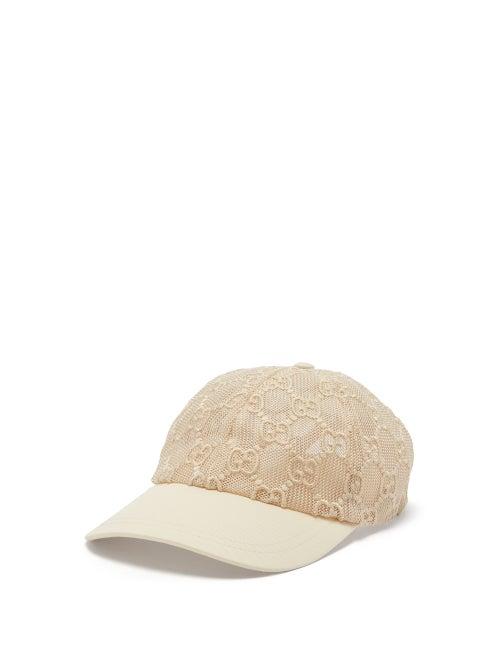 Matchesfashion.com Gucci - Gg-lace Baseball Cap - Womens - White
