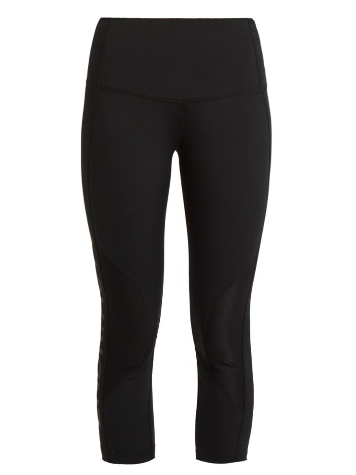 Lndr Reflex Logo-print Cropped Performance Leggings