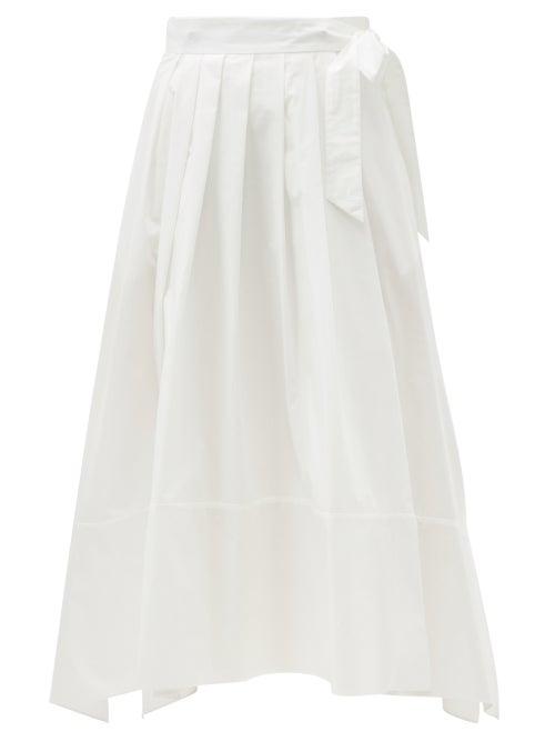 Matchesfashion.com Weekend Max Mara - Oblare Skirt - Womens - White
