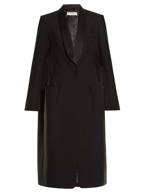 Balenciaga Shawl-lapel Single-breasted Coat