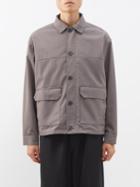 Frame - Club Cotton-blend Twill Overshirt - Mens - Grey