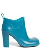 Bottega Veneta - Moulded-toe Rubber Ankle Boots - Womens - Blue
