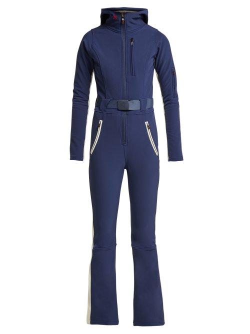 Matchesfashion.com Perfect Moment - Gt Hooded Ski Jumpsuit - Womens - Navy White