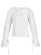Frame Cuff-tie Cotton-poplin Top