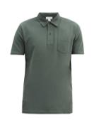 Matchesfashion.com Sunspel - Riviera Cotton-piqu Polo Shirt - Mens - Dark Green