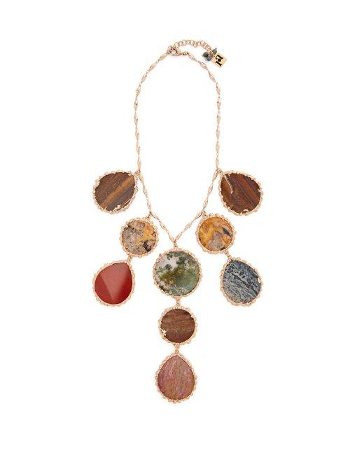 Matchesfashion.com Rosantica By Michela Panero - Wallace Agate Necklace - Womens - Multi