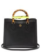 Gucci - Diana Bamboo-handle Leather Tote Bag - Womens - Black